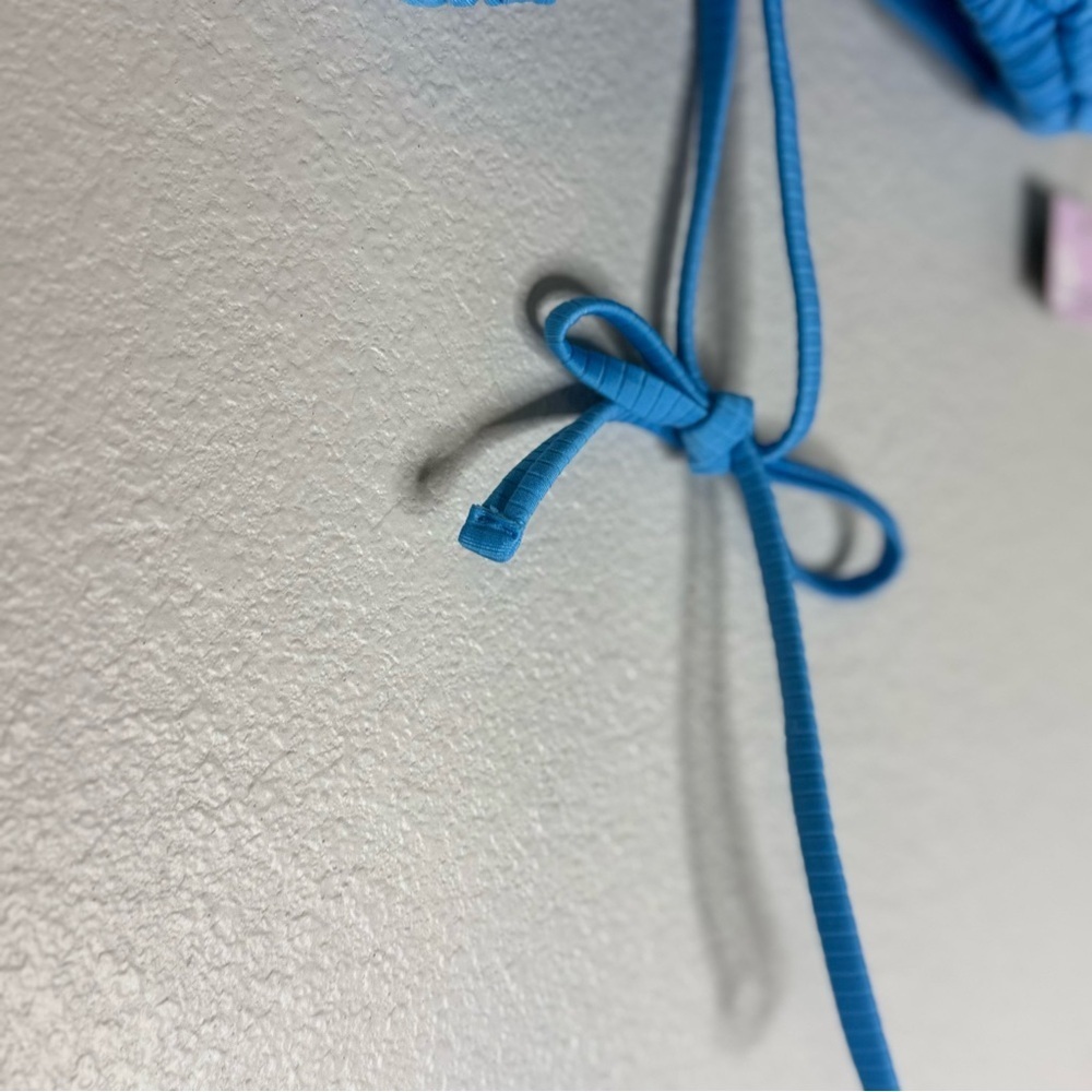 Wild Fable Blue Ribbed Bikini Top - Picture 8 of 8